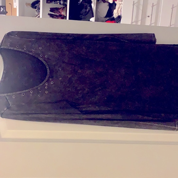 T party dress with rivets and fringe ooh la la so sassy ! - Picture 3 of 6